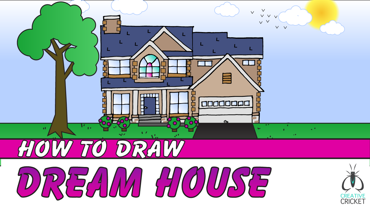 How to Draw a House Drawing Tutorial